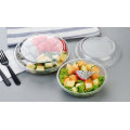 Pet Clear Plastic Compartment Take Away Salad Food Container Tray 15